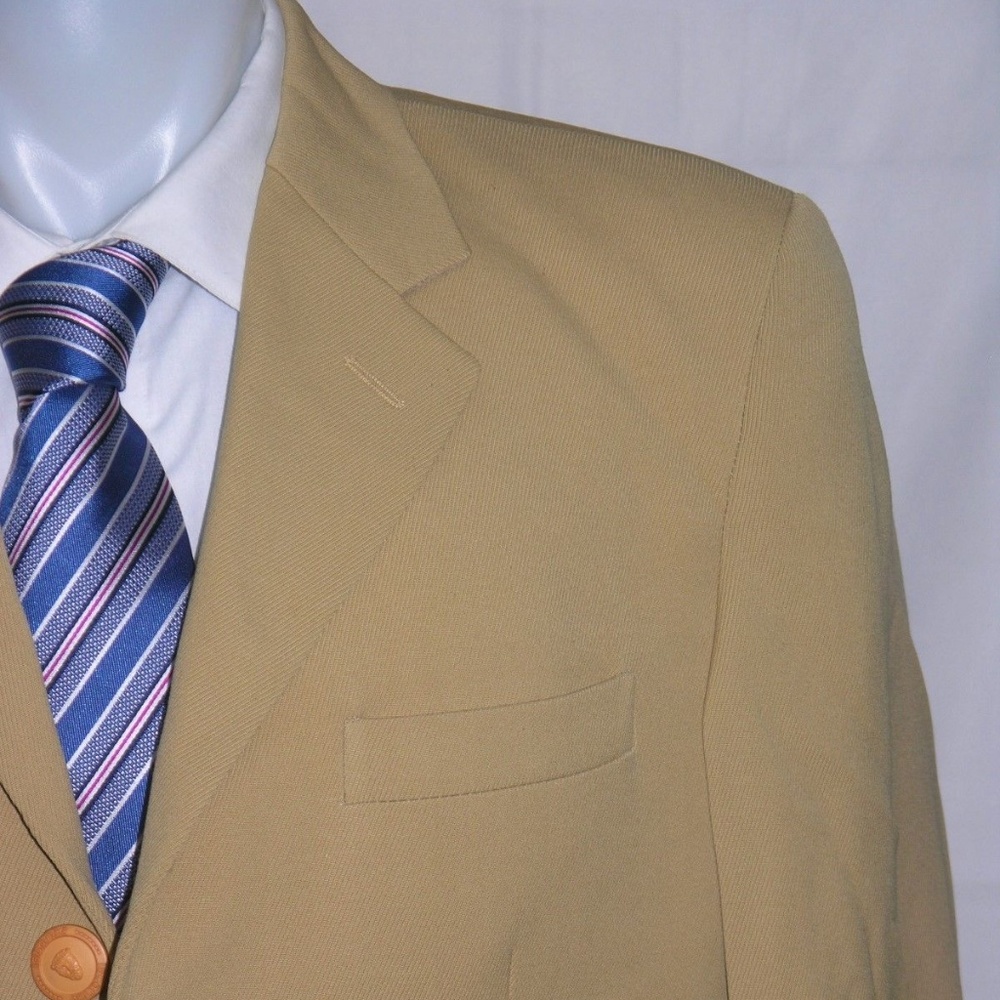 Istante By Versace Vintage Beige Gabardine Three … - image 1